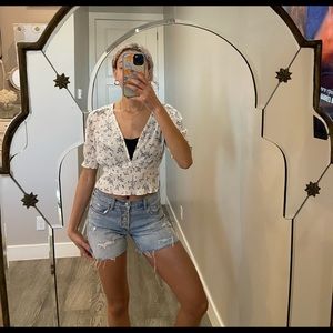 White and Black blouse